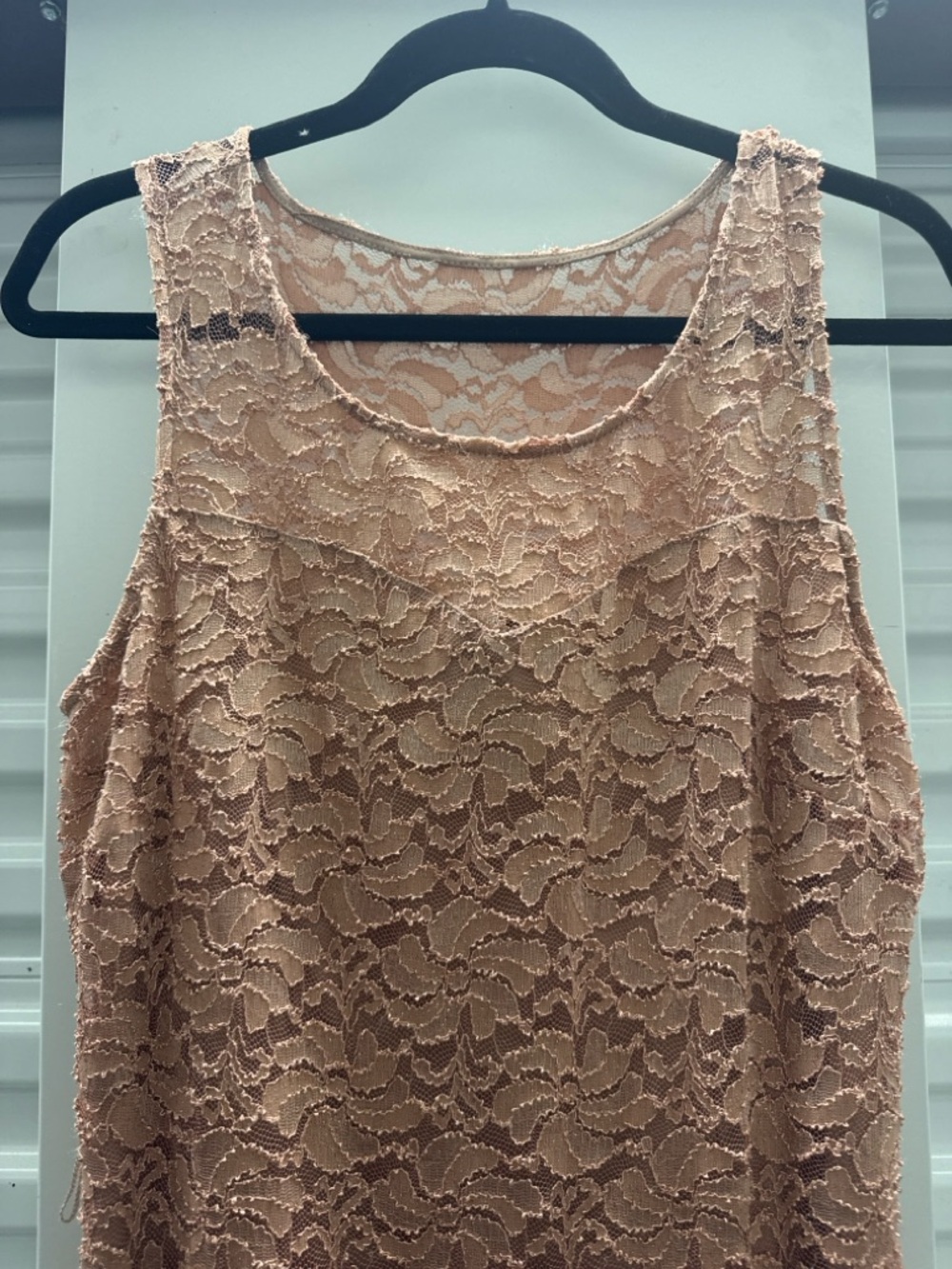 Candalite Lace Maxi Dress | Size L | Elegant Blush Formal - Picture 8 of 14